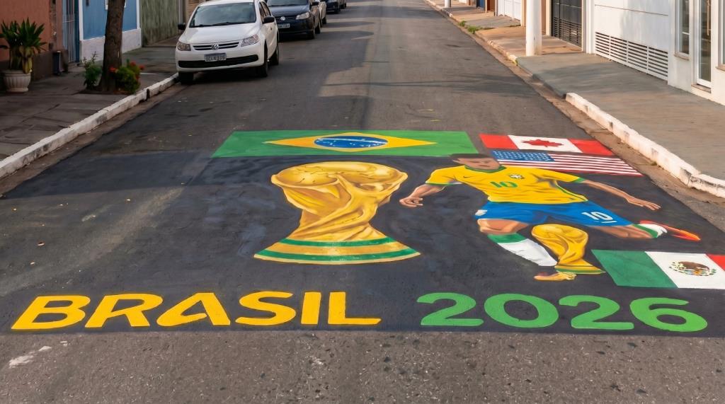 Prefeitura divulga orientações para pinturas e decorações de ruas durante a Copa do Mundo