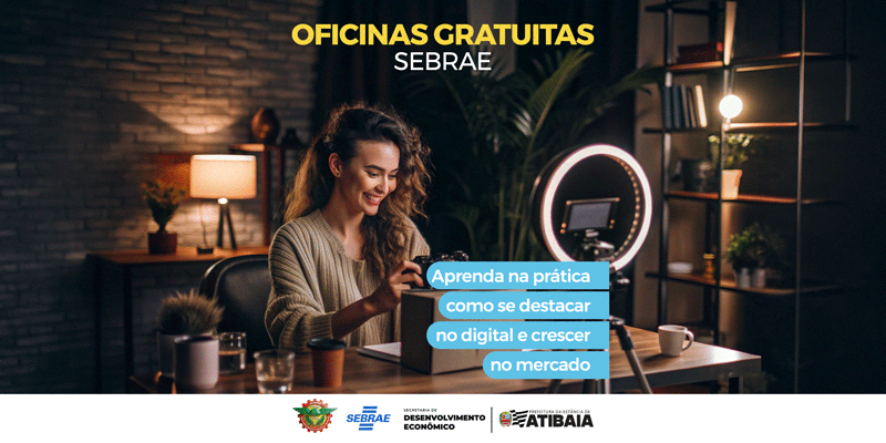 Atibaia recebe oficinas gratuitas voltadas ao marketing e à produção de conteúdo para negócios