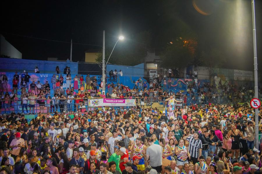 Mais de cinco mil pessoas participam do Bloco do Zé Pereira, na Passarela do Samba