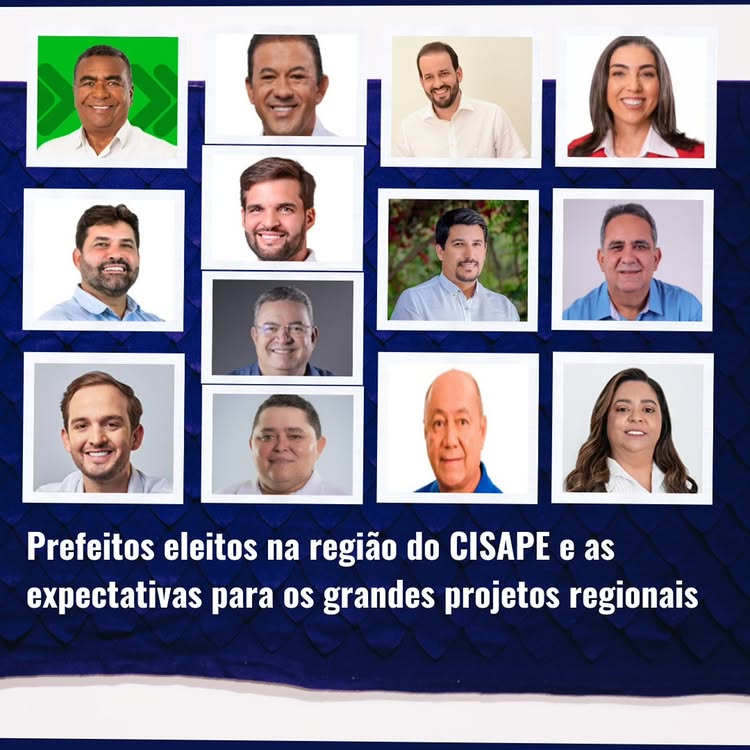 Prefeitos eleitos na região do CISAPE e as expectativas para os grandes projetos regionais