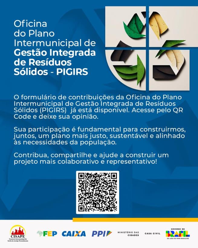 Participe do PIGIRS e contribua para construir soluções que tornam nossas cidades mais sustentáveis