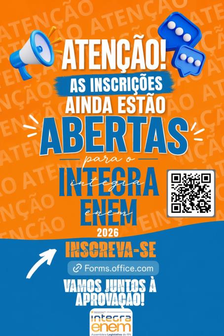 INTEGRA ENEM - Estão abertas as oportunidades para quem deseja se preparar com mais qualidade para o Exame Nacional do Ensino Médio.