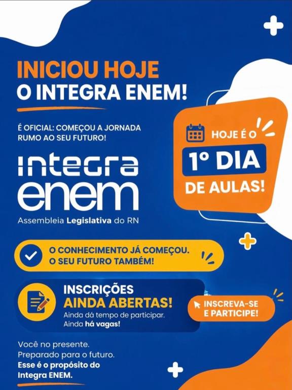 Início das aulas do Integra ENEM