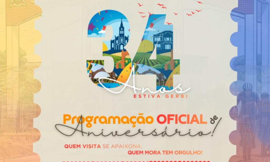 ESTIVA GERBI CELEBRA SEU ANIVERSÁRIO COM GRANDE FESTA ENTRE OS DIAS 15 E 19 DE MAIO DE 2026