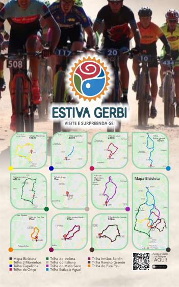 Mapa das Rotas de Bike de Estiva Gerbi