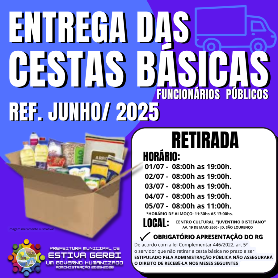 ENTREGA DAS CESTAS BASICAS - FUNCIONÁRIOS PÚBLICOS