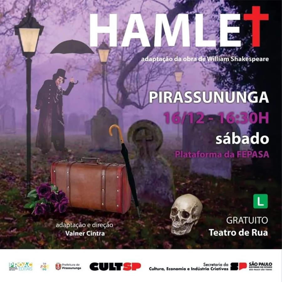 Cia Talagadá apresenta a peça “Hamlet” neste sábado na Fepasa
