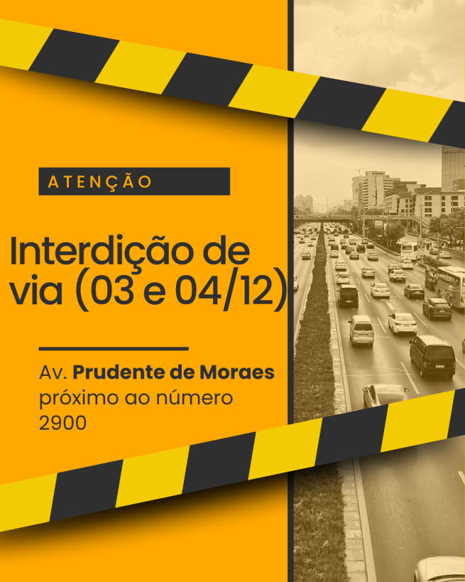 Interdição temporária de via