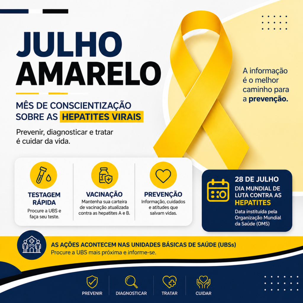 Julho Amarelo - hepatites virais