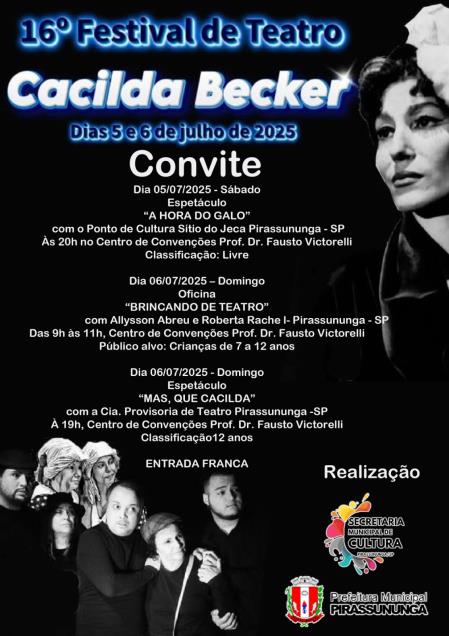 Festival Cacilda Becker neste fim de semana