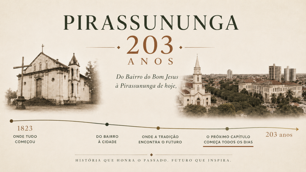 Pirassununga 203 anos - o próximo capítulo começa todos os dias