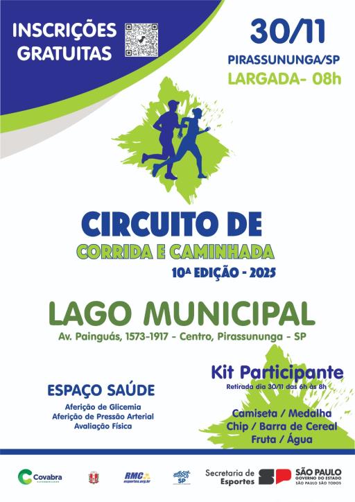 10º Circuito de corrida e caminhada