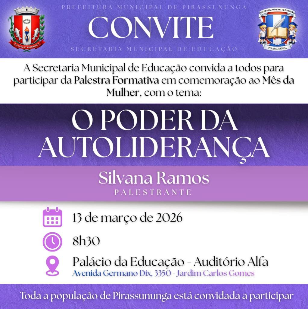 Educação promove palestra no Mês da Mulher