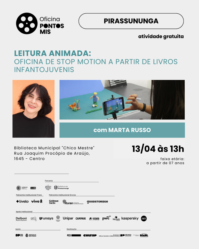 Oficina gratuita de stop-motion