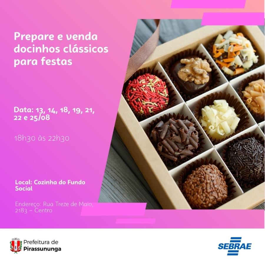 Curso - doces clássicos para festas