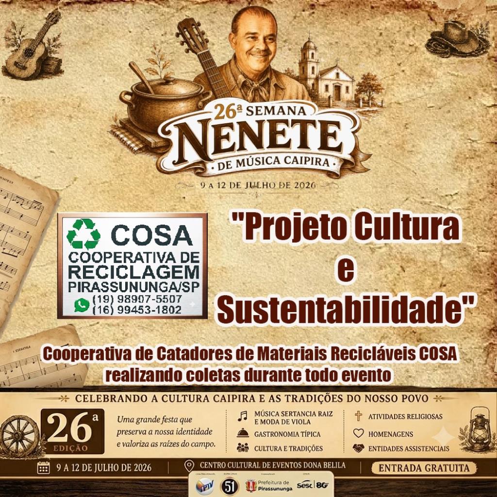 Semana Nenete - coleta de recicláveis