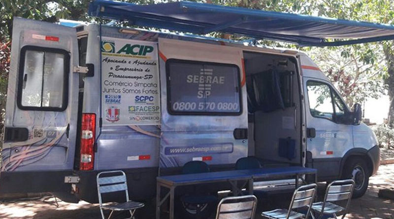 Unidade do Sebrae Aqui em parceria com o Procon Municipal  trás o Sebrae Móvel