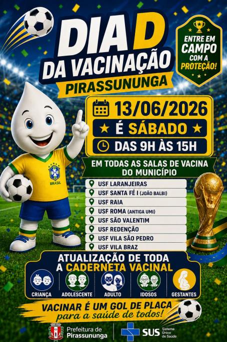 Dia D da vacinação neste sábado