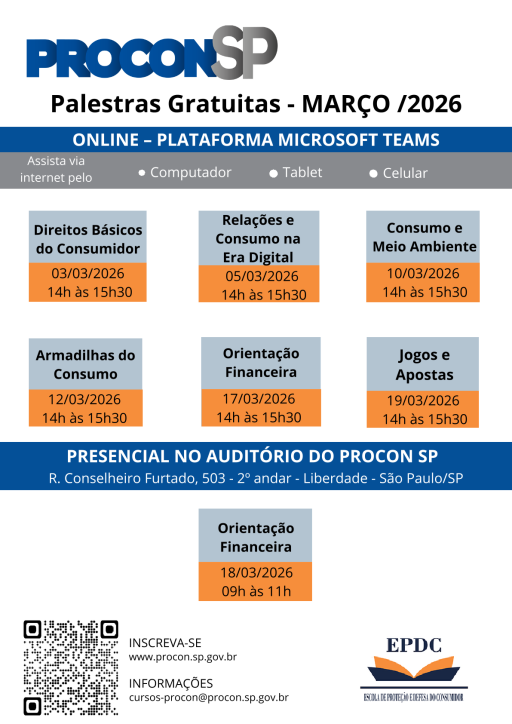 Ciclo de palestras do PROCON