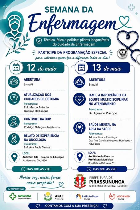 Semana da Enfermagem 2026
