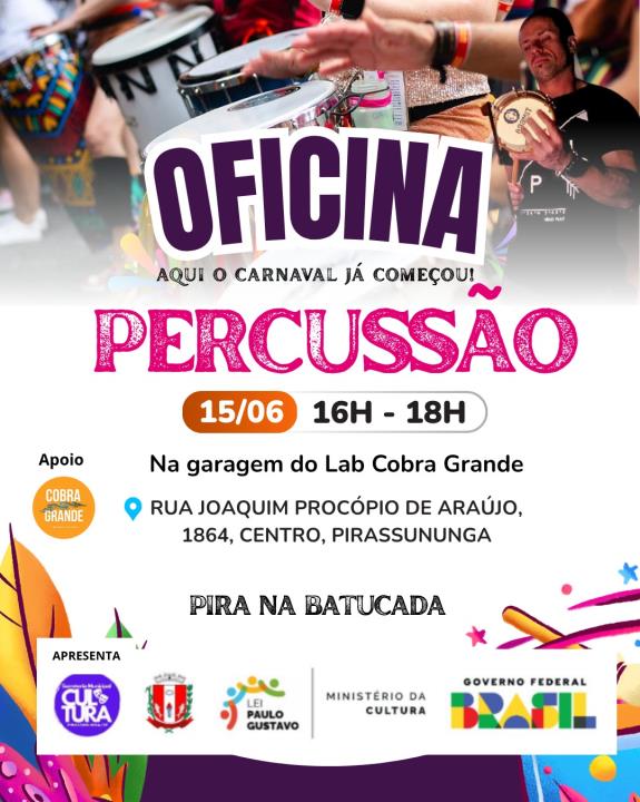 Oficina de percussão