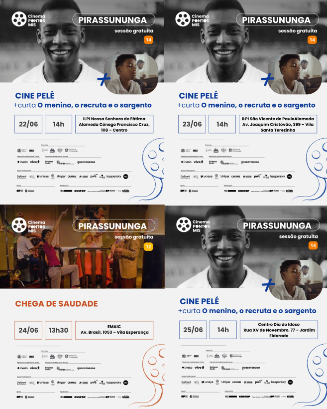 Mais sessões de cinema - Ponto MIS