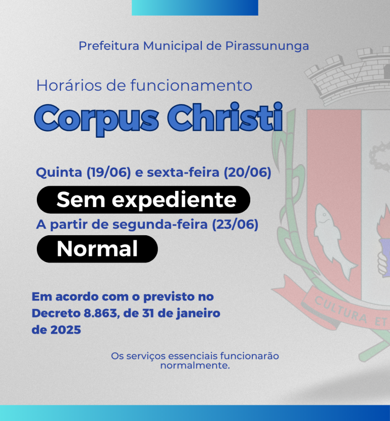 Feriado Corpus Christi 2025