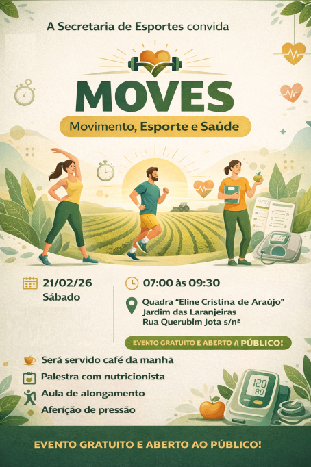 Evento MOVES no Jardim das Laranjeiras