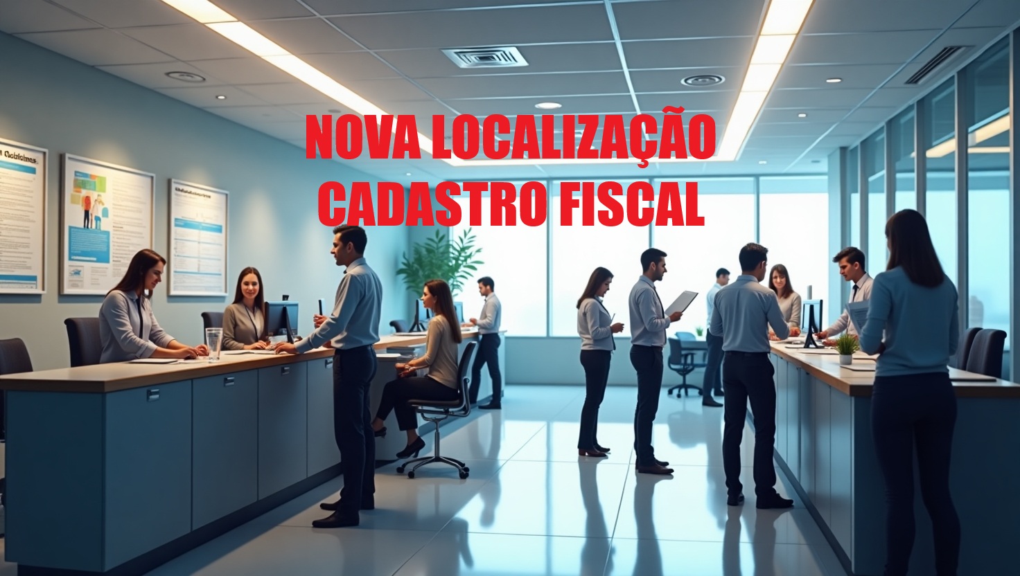 Cadastro Fiscal no andar térreo do Paço