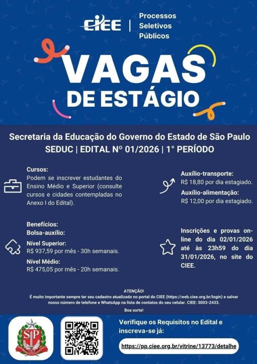 Processo seletivo CIEE