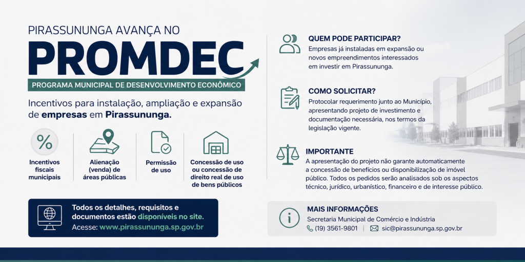 PROMDEC e incentivos para empresas
