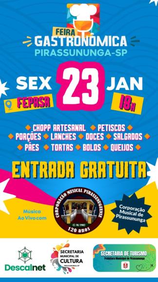 Feira Gastronômica - Janeiro 2026