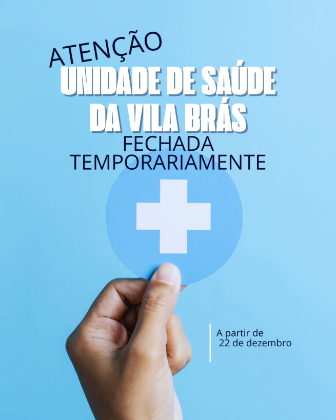 Unidade de saúde da Vila Brás fechada temporariamente