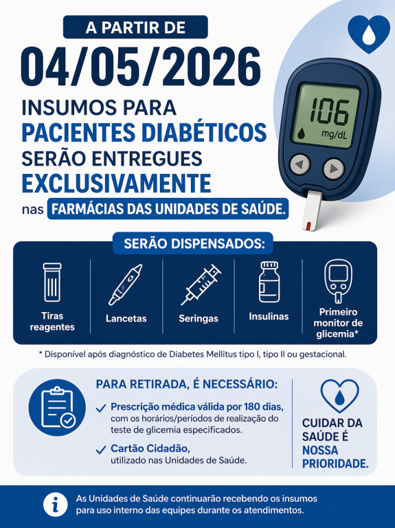 Entrega de insumos para diabéticos