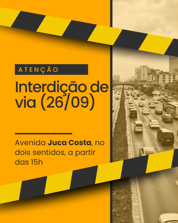 Interdição temporária de via