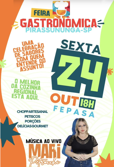Feira gastronômica nessa sexta (24)