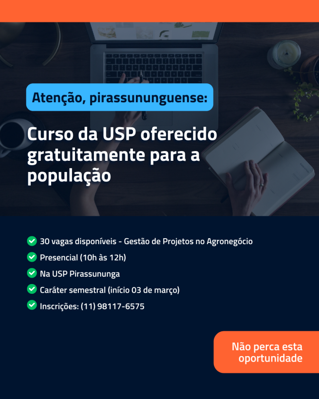 Curso gratuito na USP