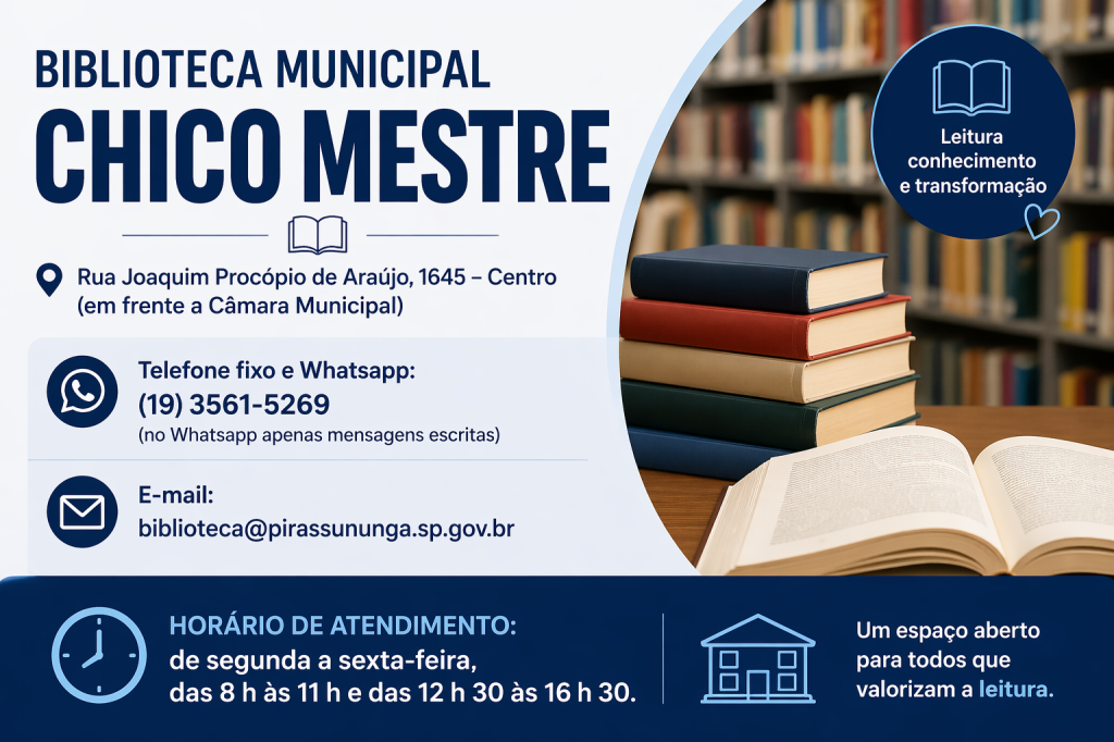 Visite a Biblioteca Municipal Chico Mestre