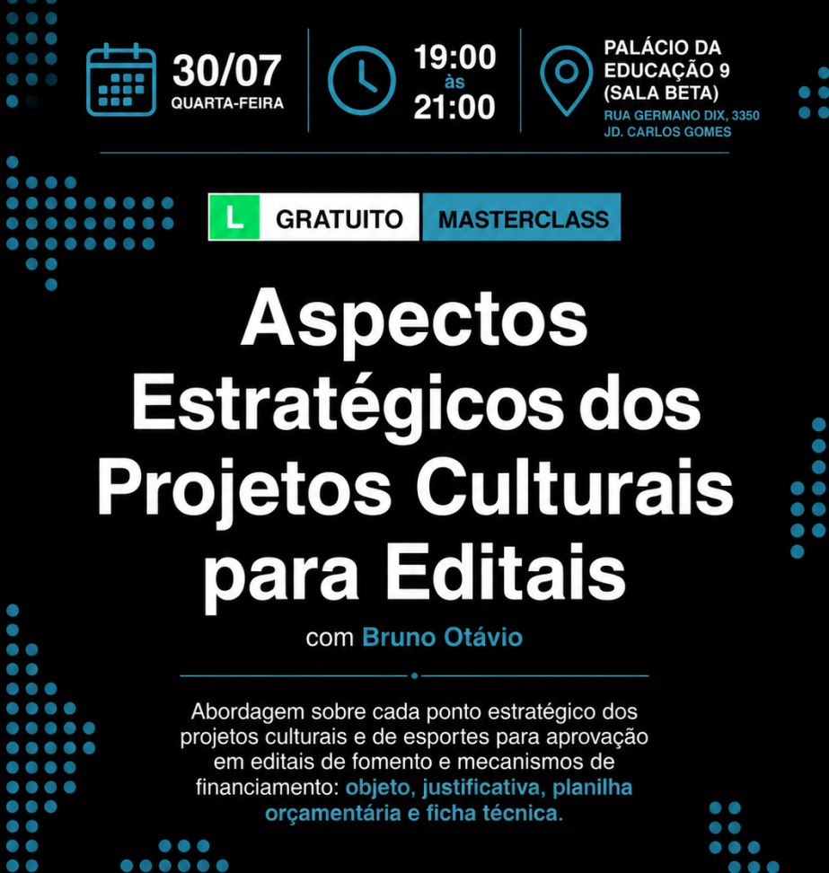 Oficina para elaboração de projetos culturais e esportivos
