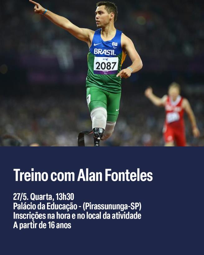 Atleta Alan Fonteles participa do Dia do Desafio em Pirassununga