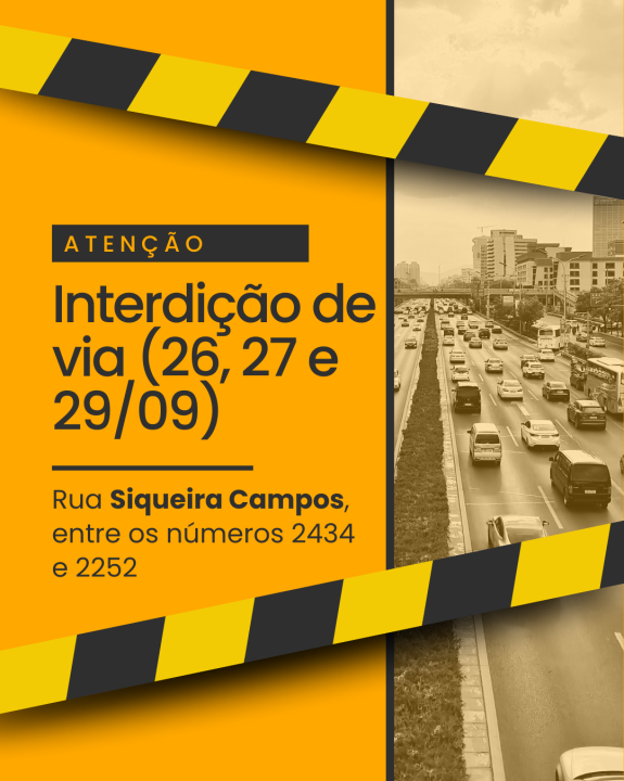 Interdição de via para demolição de imóvel