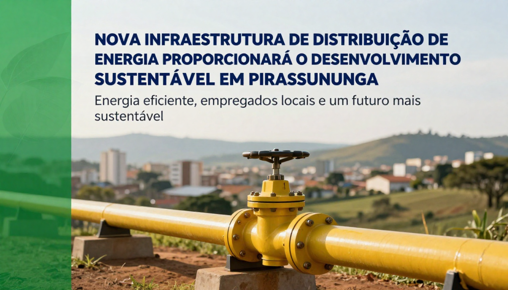 Instalação de nova infraestrutura de distribuição de energia (gasoduto)