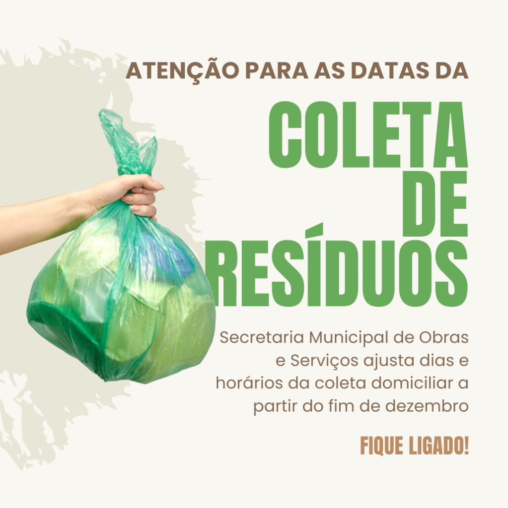 Cronograma de coleta de resíduos