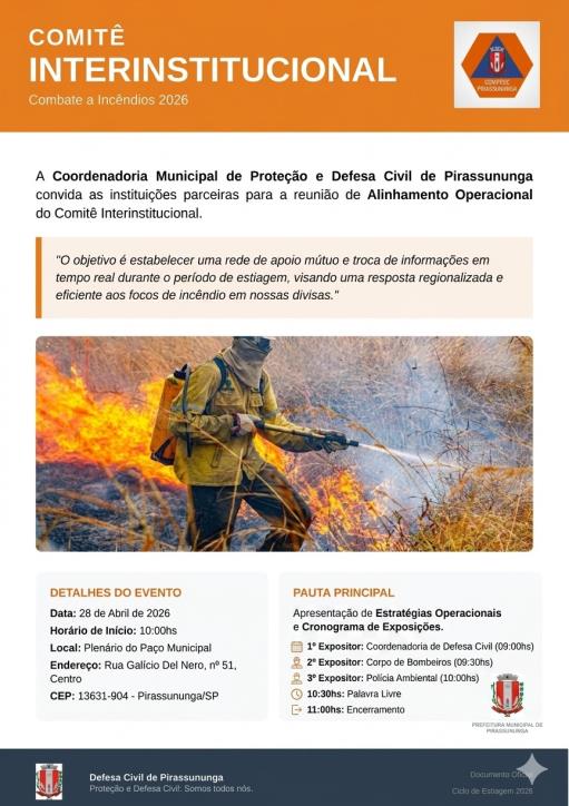 Palestras sobre período de queimadas