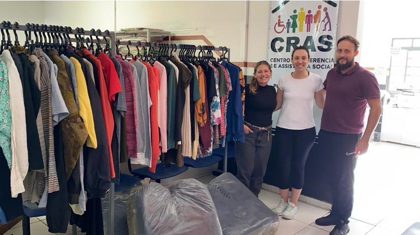 Fundo Social entrega roupas arrecadadas na campanha do agasalho