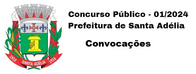 Convocações Concurso Público - 01/2024