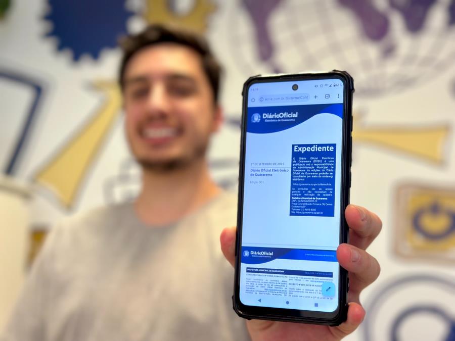 Prefeitura de Guararema inicia setembro com o lançamento do Diário Oficial Eletrônico