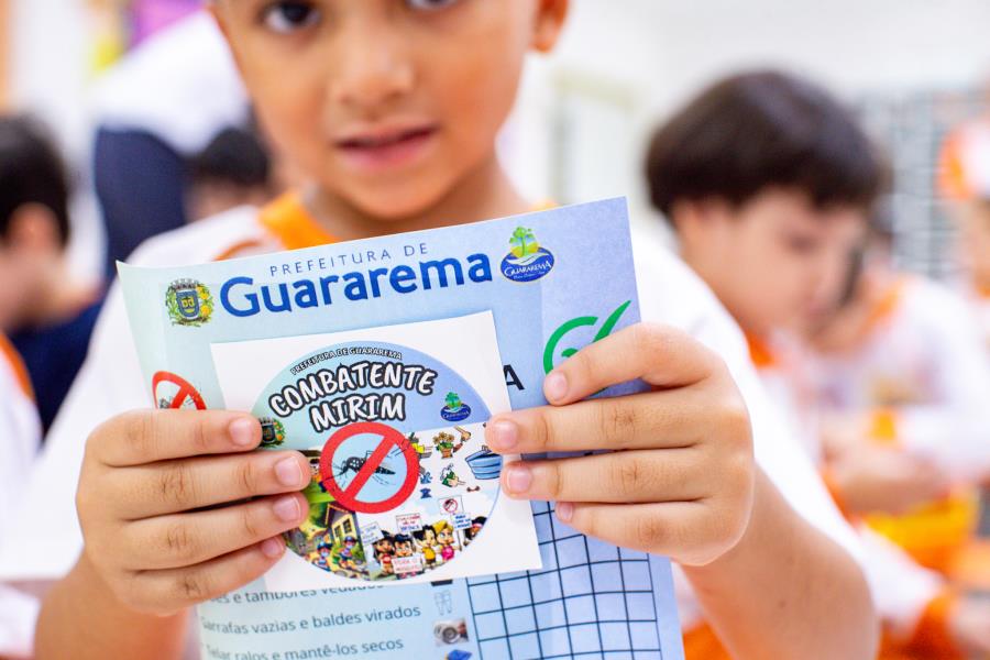 Combatentes Mirins entram em ação contra a dengue nas escolas de Guararema