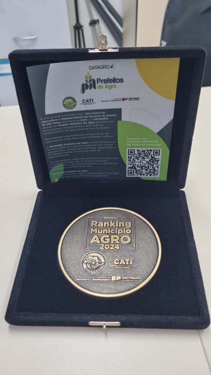 Guararema é premiada no Município Agro – Ranking Paulista 2024