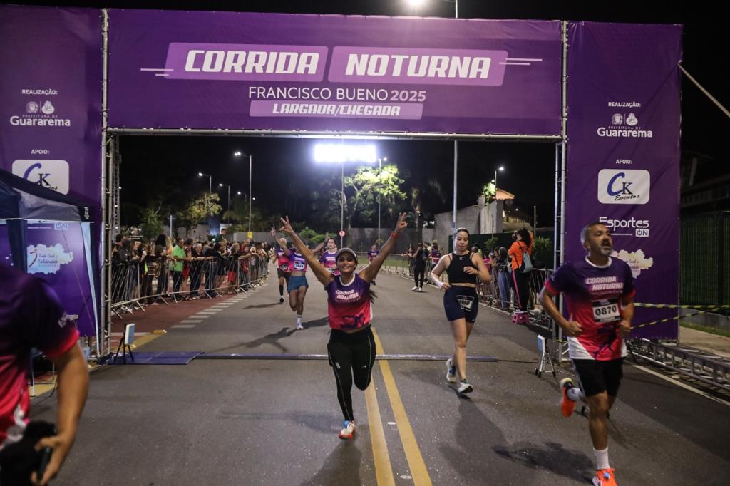 Prefeitura de Guararema realiza Corrida Noturna com participação de 1,2 mil atletas